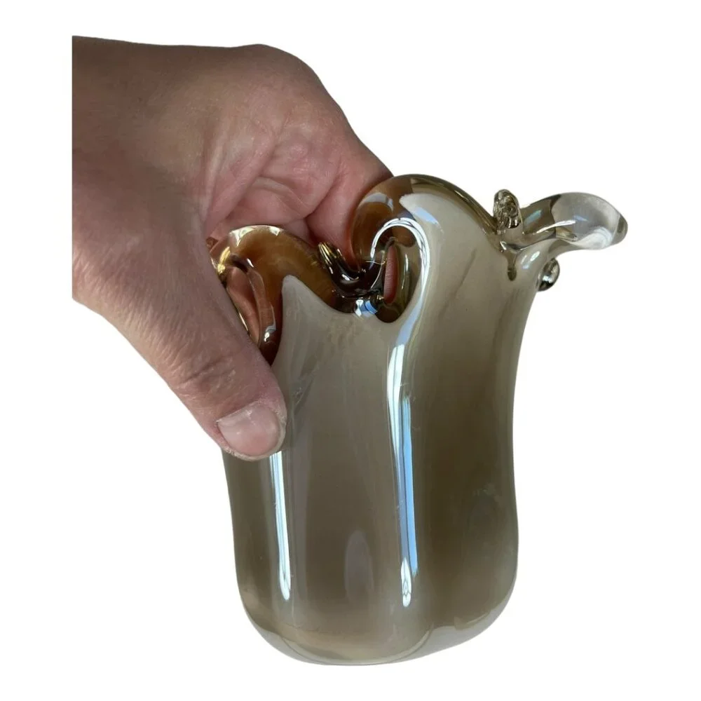 Authentic Murano‎ White Cristal Vase
